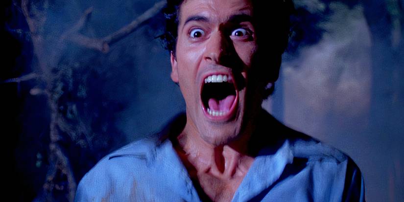 Bruce Campbell screaming as Ash in Evil ᴅᴇᴀᴅ 2
