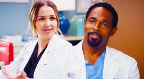 Camilla Luddington as Jo Wilson and Jason George as Ben Warren in Grey's Anatomy season 21, episode 4