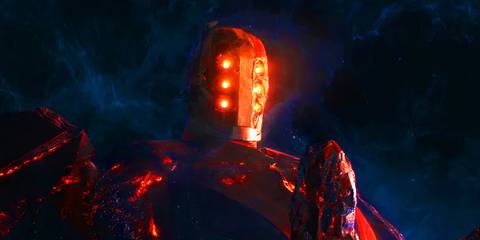 Celestial Arishem in space in Eternals