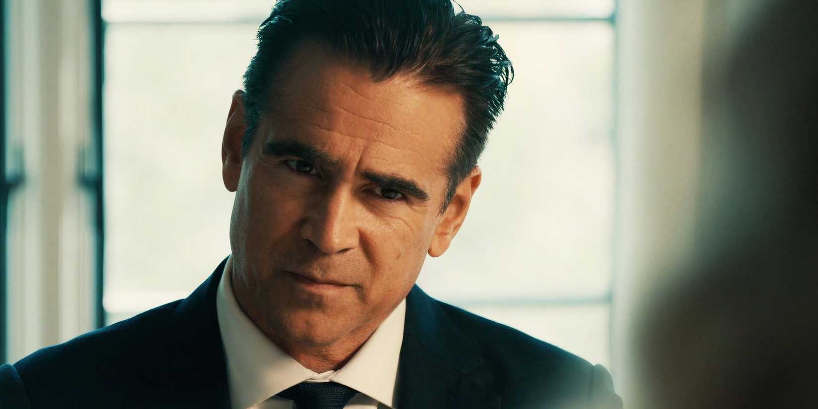 Colin Farrell como John Sugar em cena de diálogo