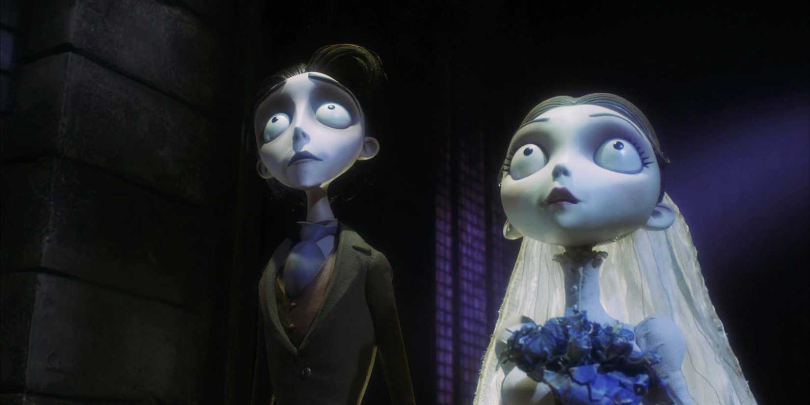 Victor and Emily getting married at the end of Corpse Bride