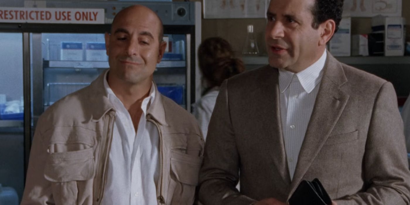 El episodio Monk, ganador del Emmy de Stanley Tucci, hizo que la actuación de Tony Shalhoub fuera aún más impresionante