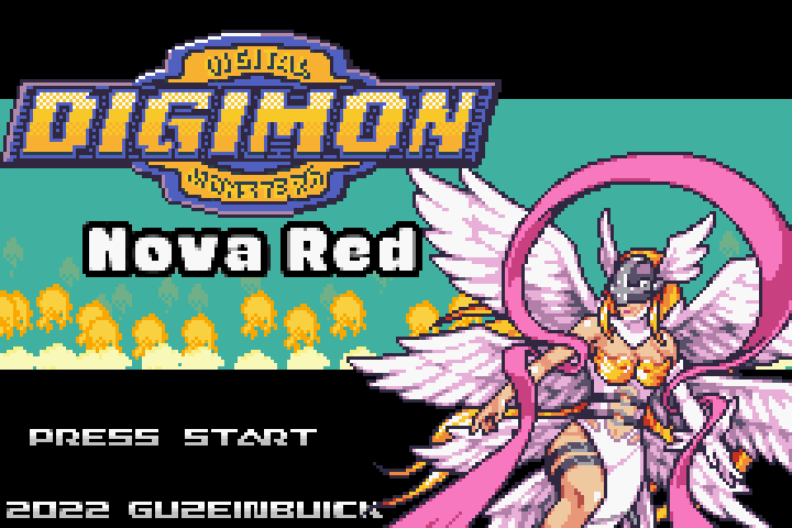 Digimon Nova Red pokemon rom hack title screen