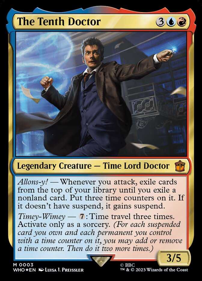 The Tenth Doctor MTG card.