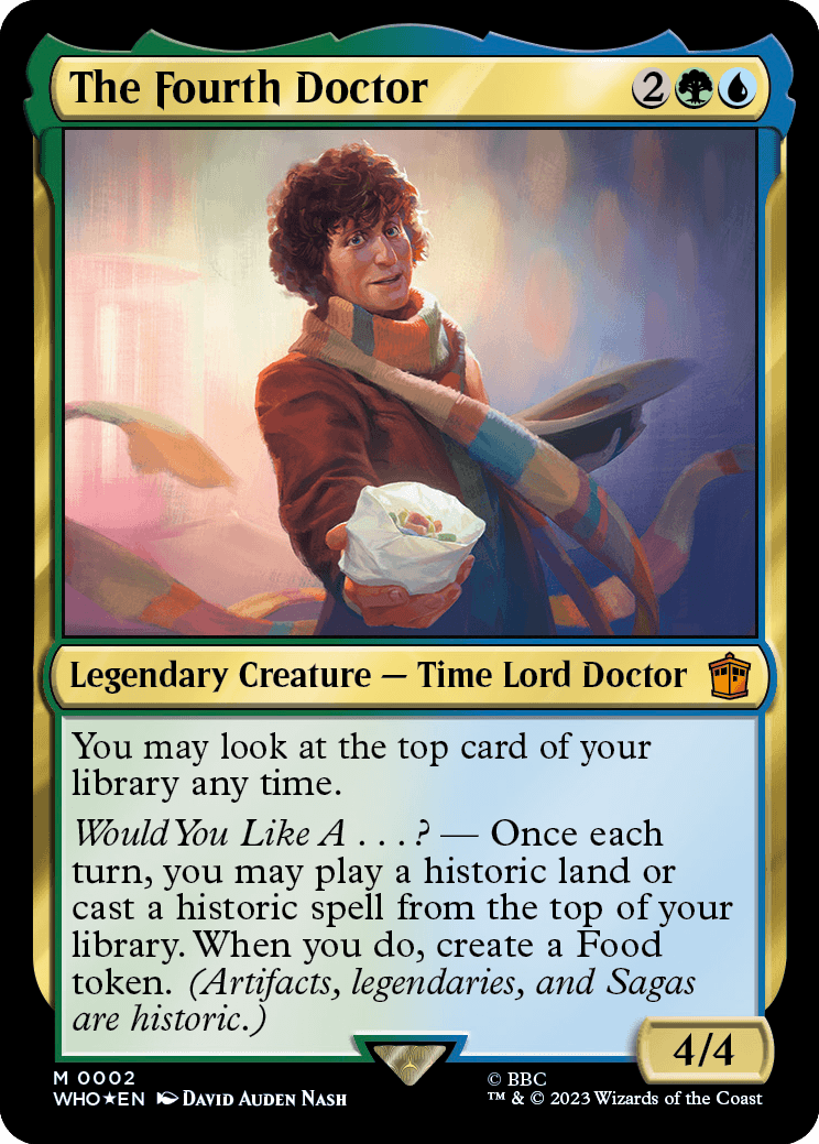 The Fourth Doctor MTG Card.