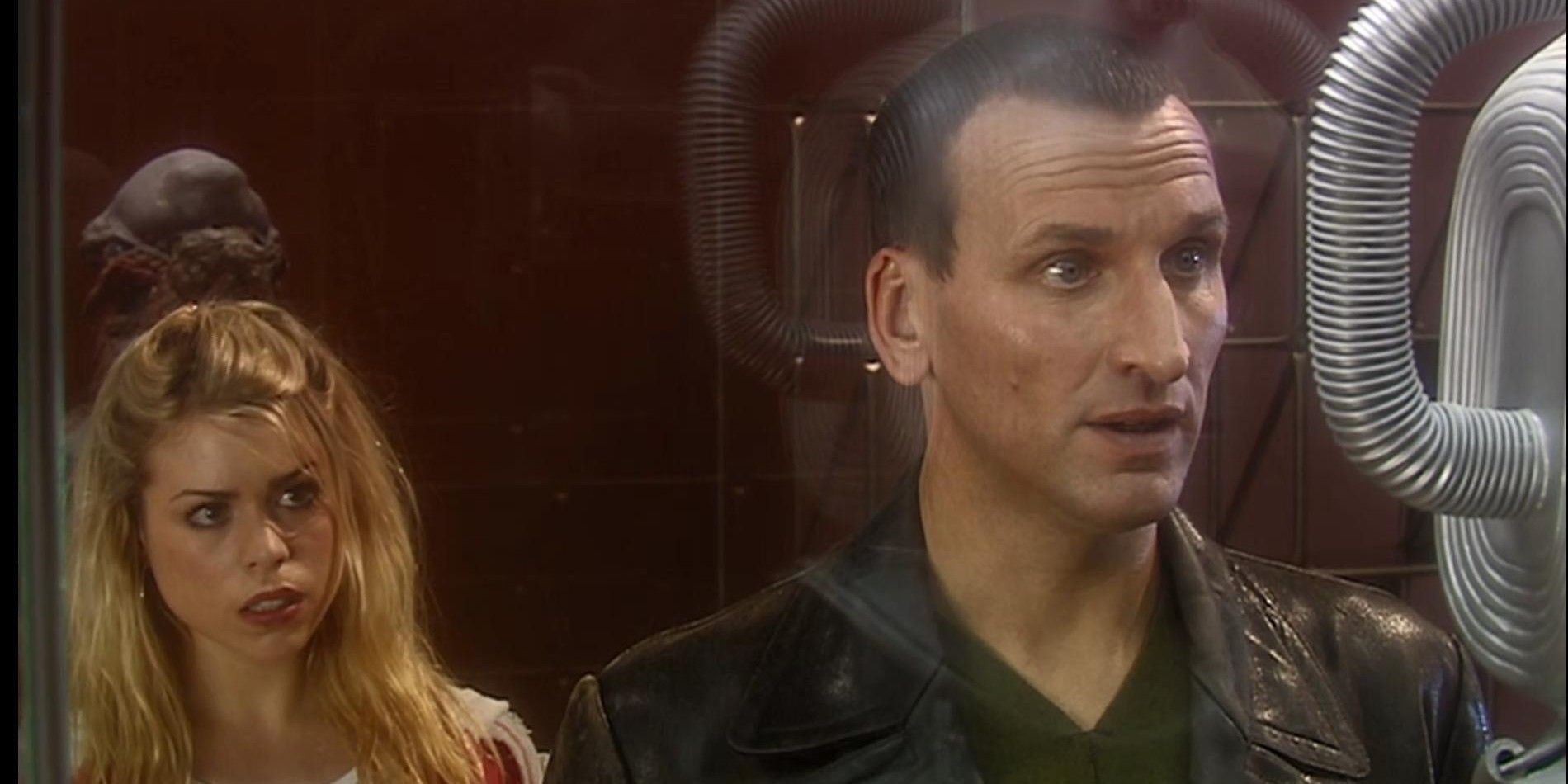 Rose and the Ninth Doctor in Doctor Who episode Dalek