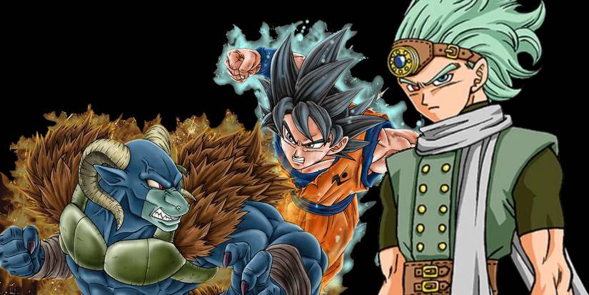 Image depicting Moro, Goku, and Granolah, representing the unadapted arcs of the Dragon Ball manga.