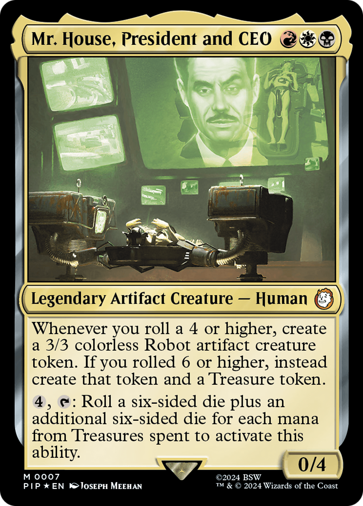 Mr. House, President and CEO MTG card.
