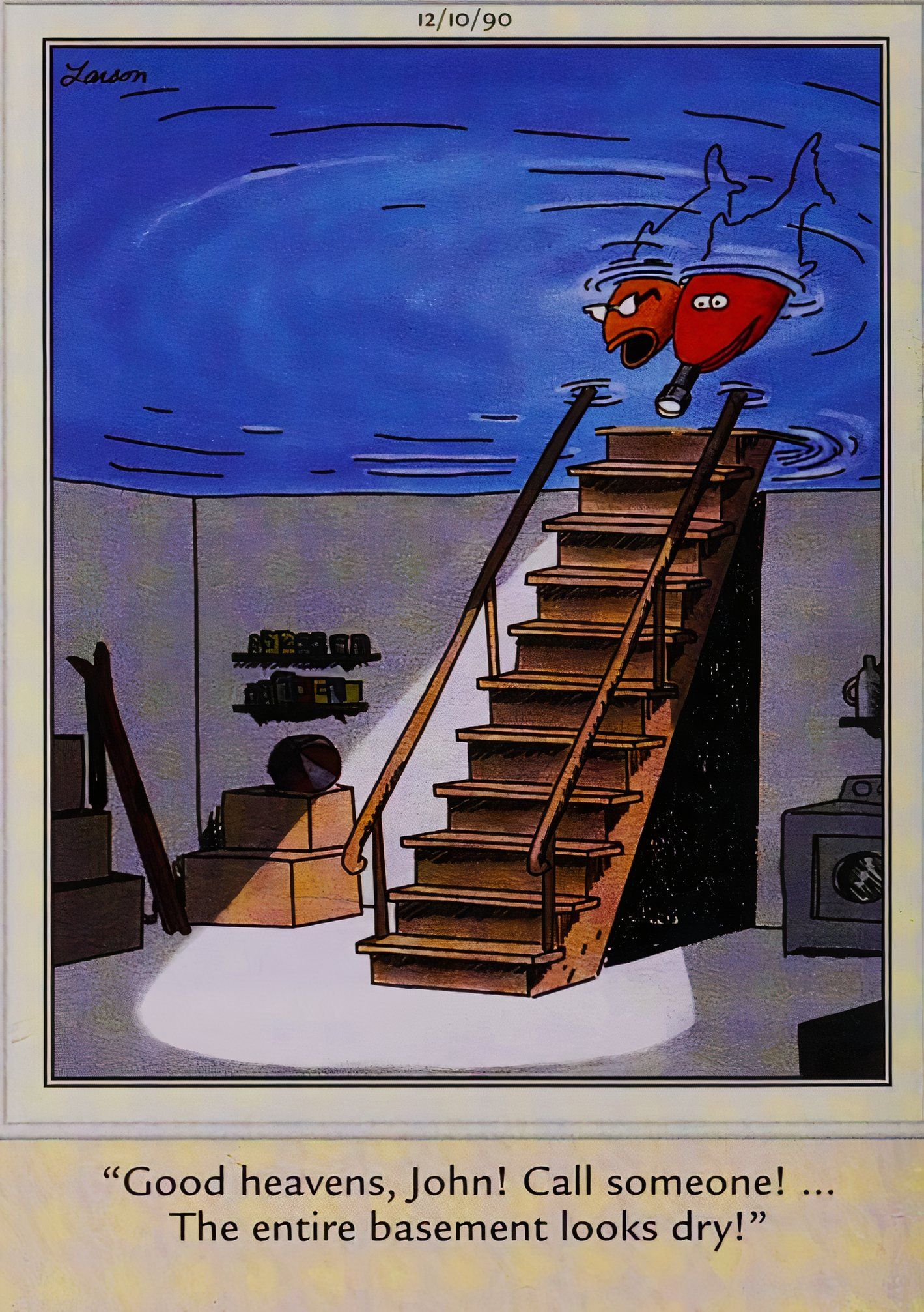 【90s 】Gary Larson / The Far Sideスウェット Vintage 90s the FAR SIDE Life on Cloud Eight Gary Larson