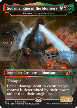 Godzilla, King of the Monsters card.