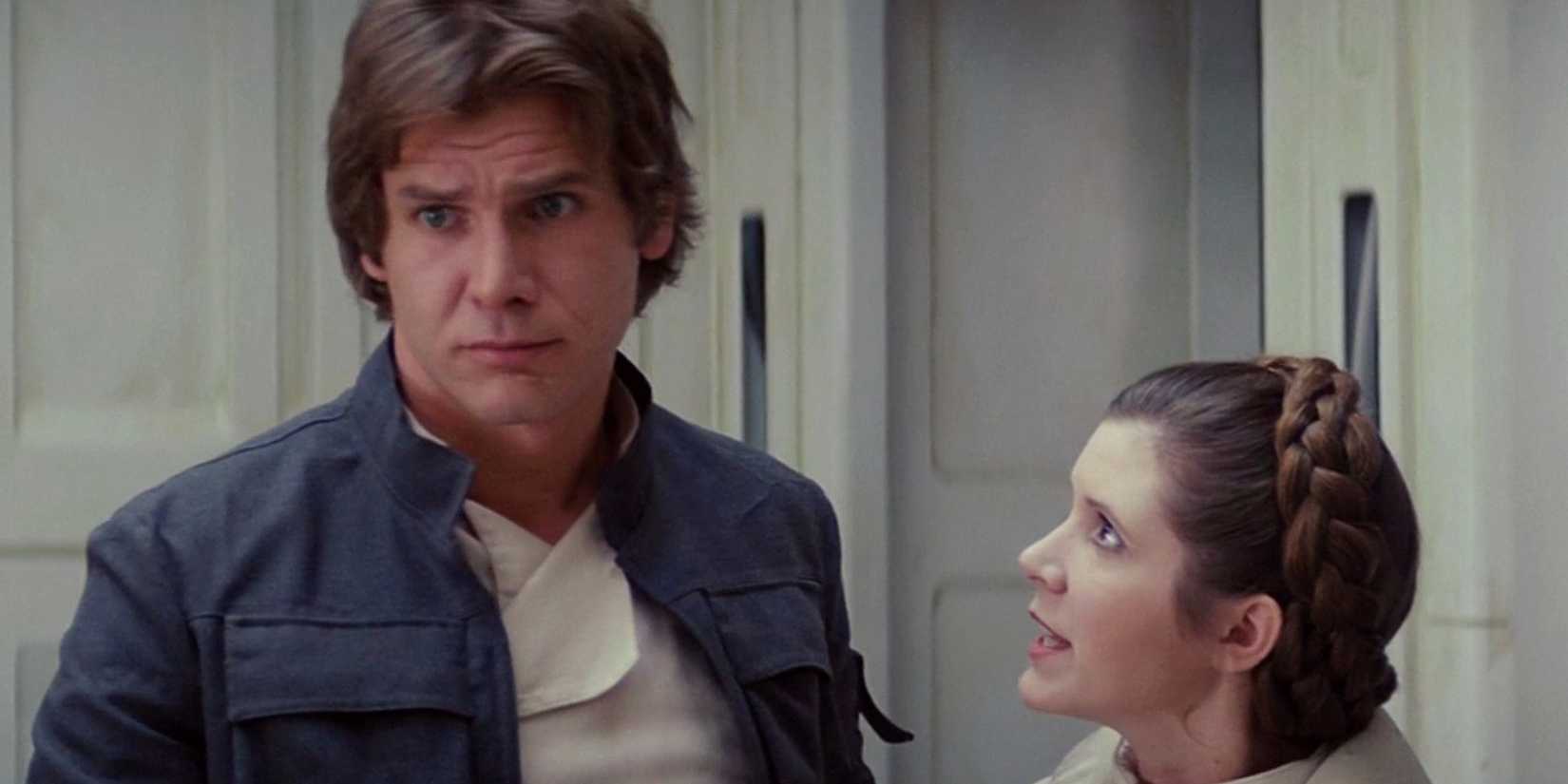 Han and Leia in The Empire Strikes Back