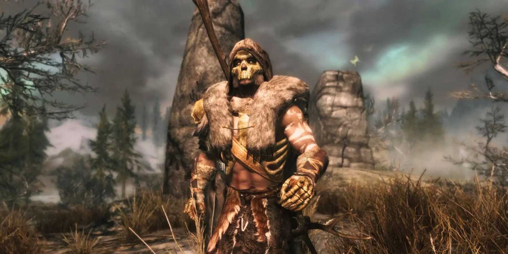A man called Hoth with a skull mask and big muscles from a Mod for Skyrim.