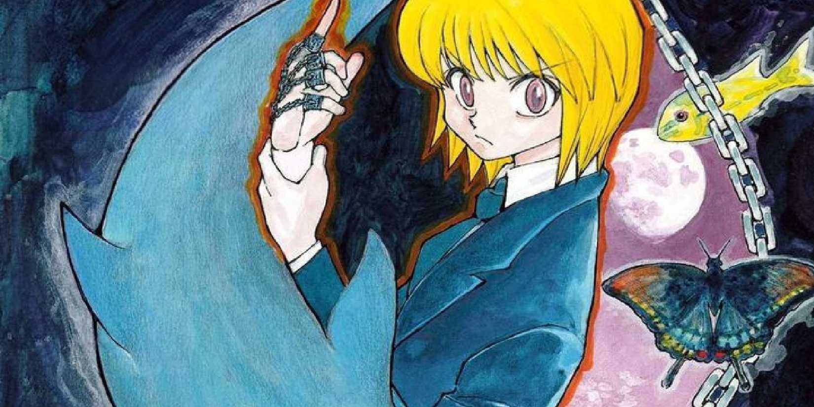 Hunter X Hunter volume 33 cover featuring Kurapika and a dolphin