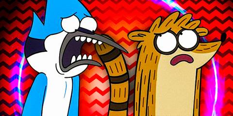 Mordecai and Rigby in Regular Show