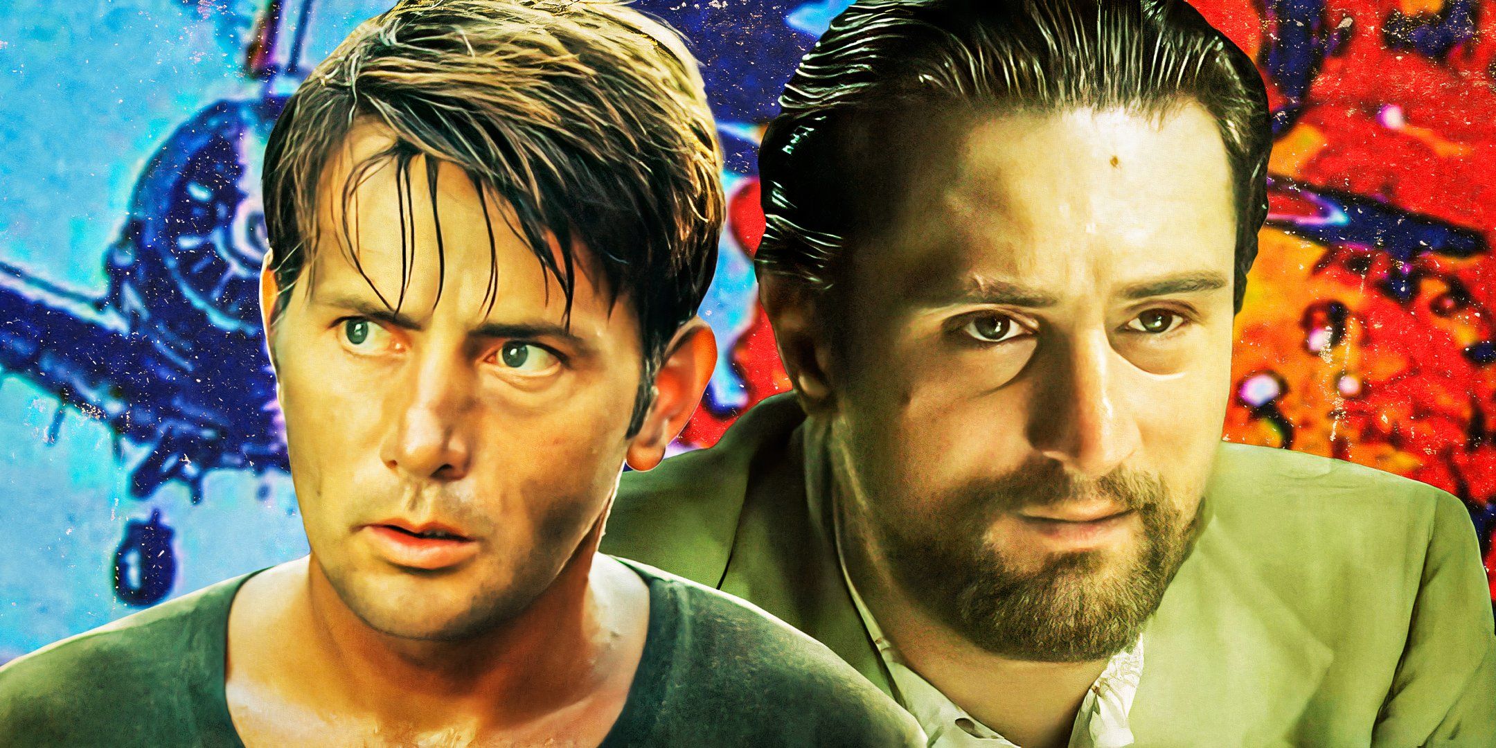 imagery from Tora! Tora! Tora! and Apocalypse Now, showing michael sheen and robert de niro