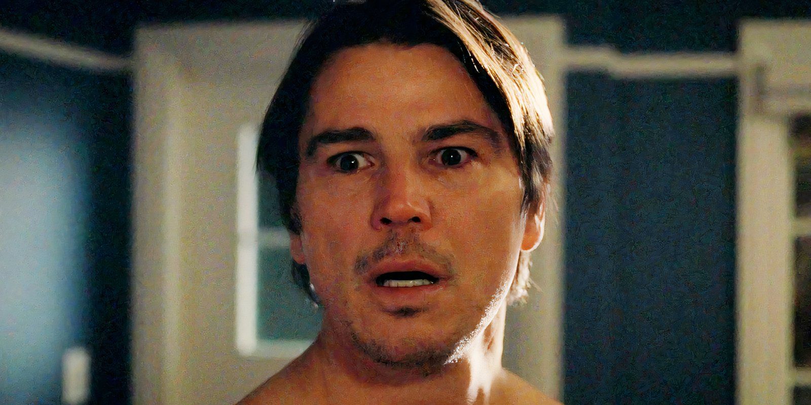 Josh Hartnett looking shocked as Cooper in Trap