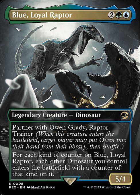 Blue, Loyal Raptor MTG Card.