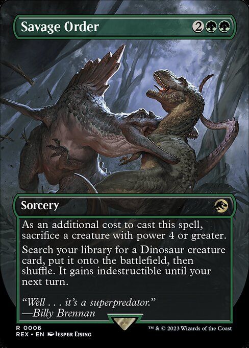 Savage Order MTG Card.