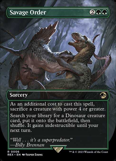 Savage Order MTG Card.