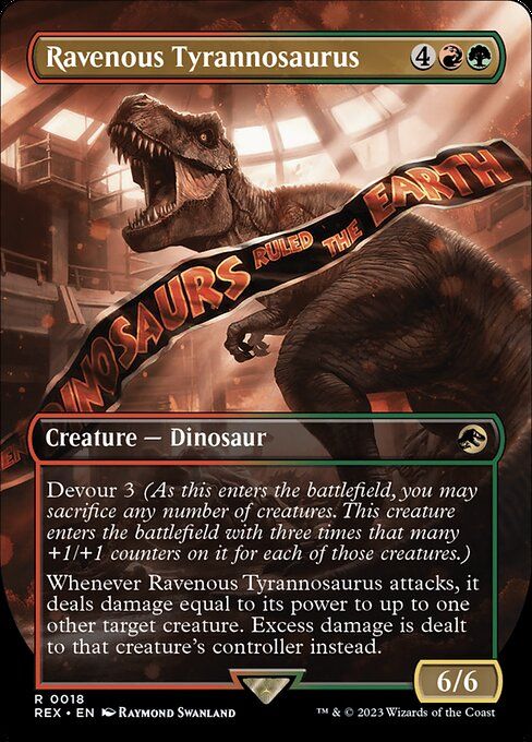 Ravenous Tyrannosaurus MTG Card.