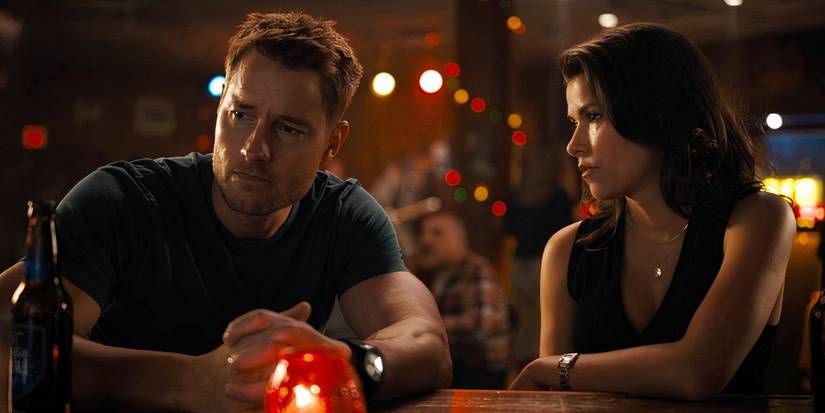 Justin Hartley as Colter and Sofia Pernas as Billie in Tracker season 2 episode 3