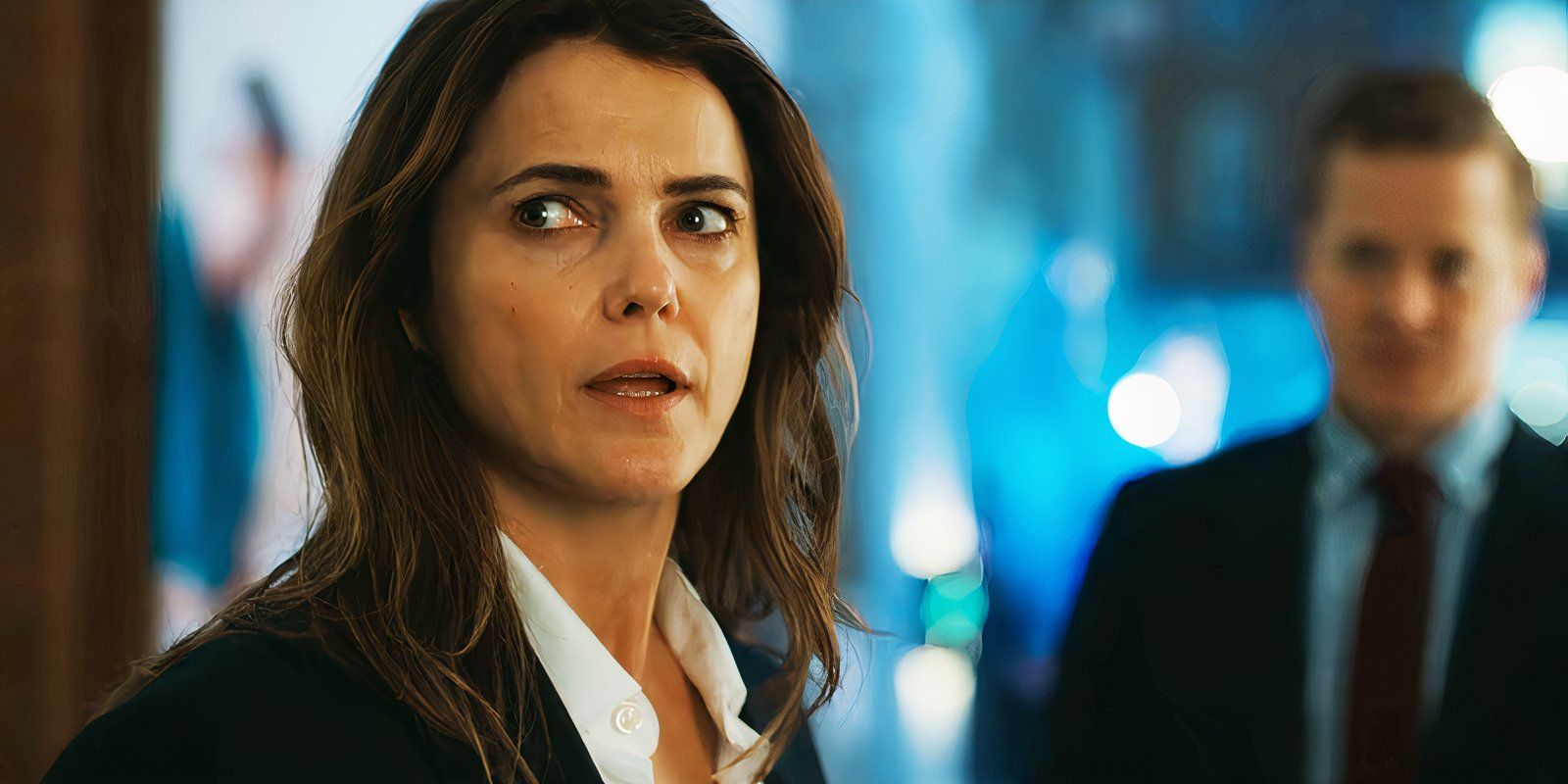 Keri Russell as Kate Wyler in The Diplomat season 2 episode 1