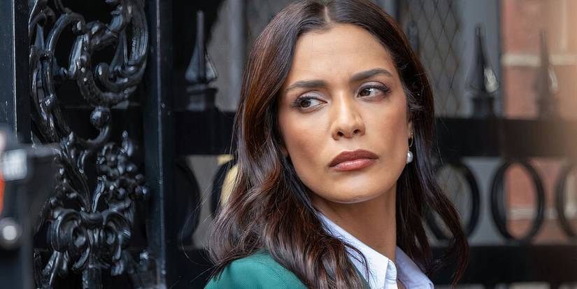 Maroun looks over her shoulder in Law and Order