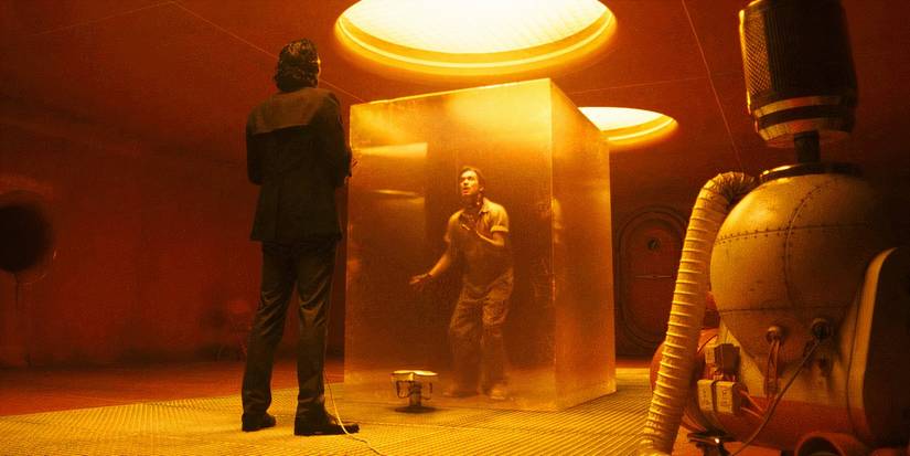 Loki interrogating Brad Wolfe in Loki season 2