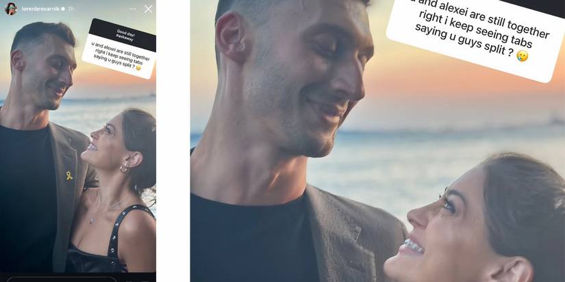 Loren Brovarnik in 90 Day Fiance on Instagram Story with Alexei