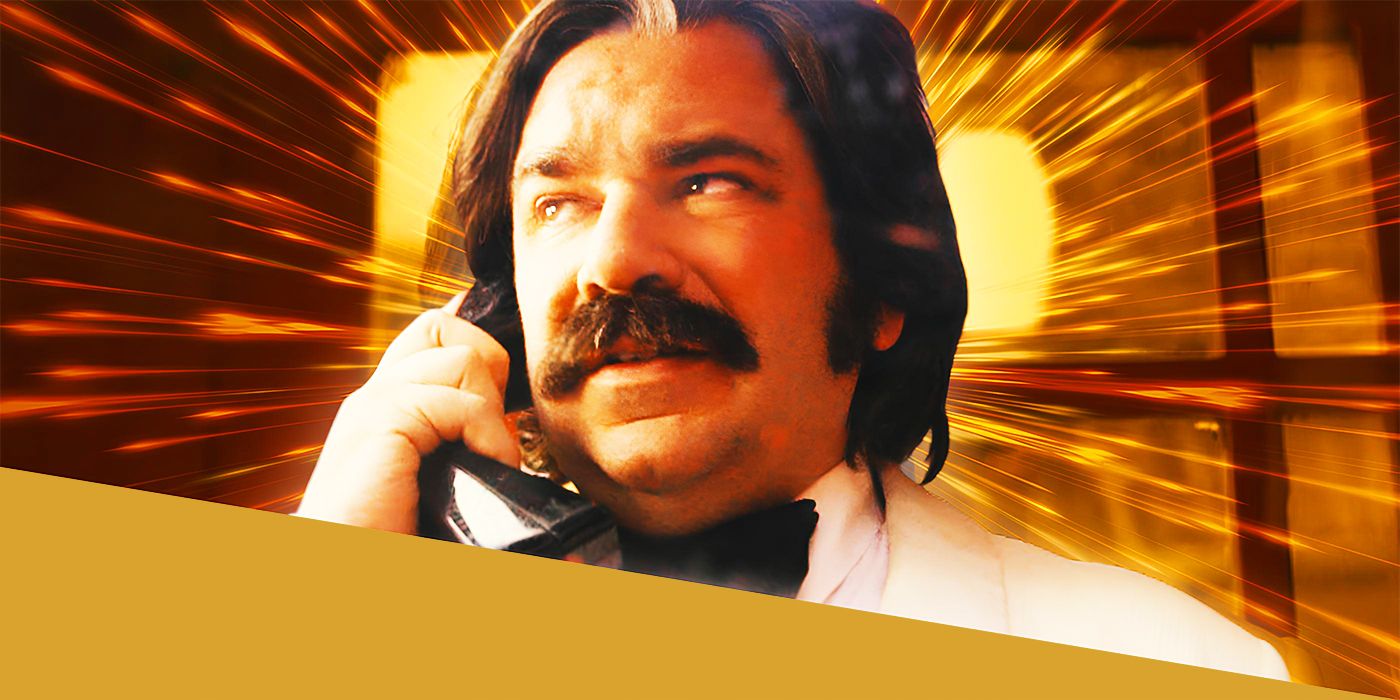 Matt Berry on a Phone