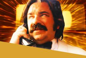 Matt Berry on a Phone