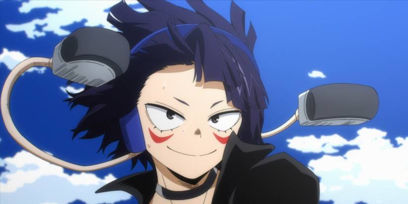 Jiro attacks All for One from Tokoyami's back.