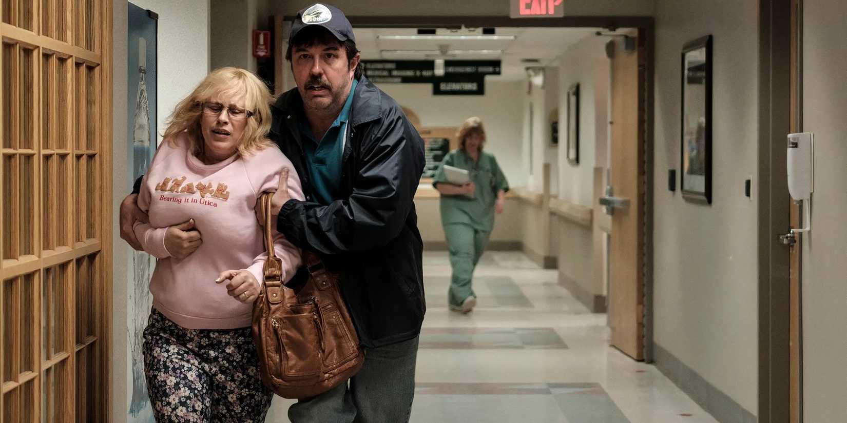 Patricia Arquette as Joyce and Eric Lange as Lyle in Escape at Dannemora