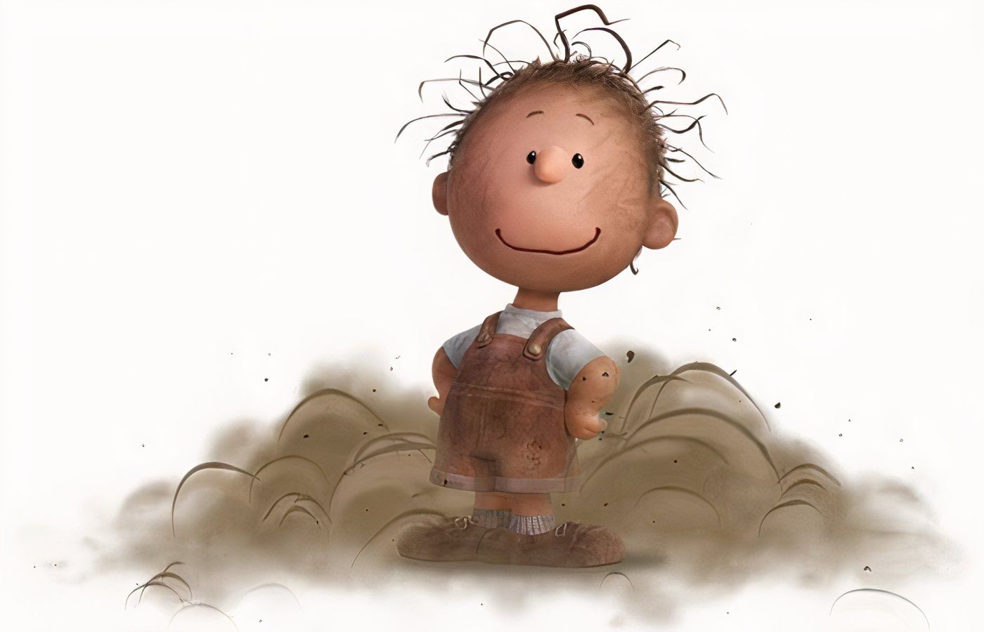 Peanuts' Pig-Pen do filme de animação de 2015. 