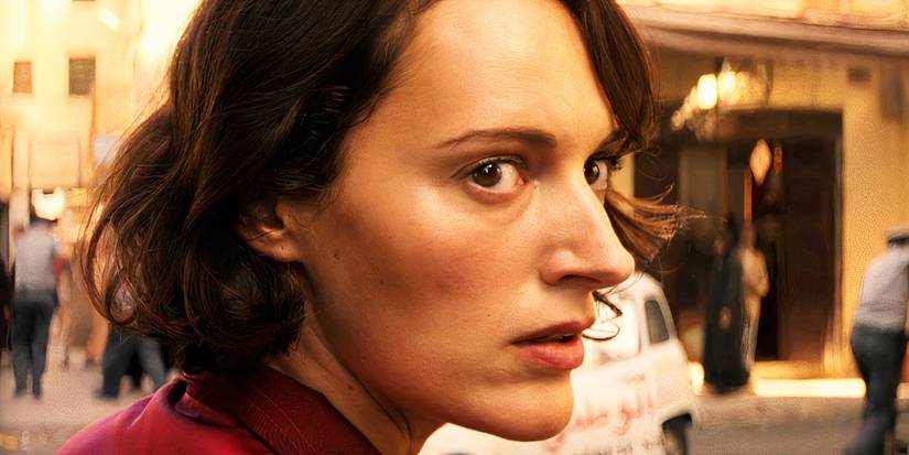 Phoebe Waller Bridge looking over her shoulder in Indiana Jones and the Dial of Destiny