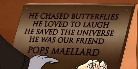 Pops' funeral in Regular Show