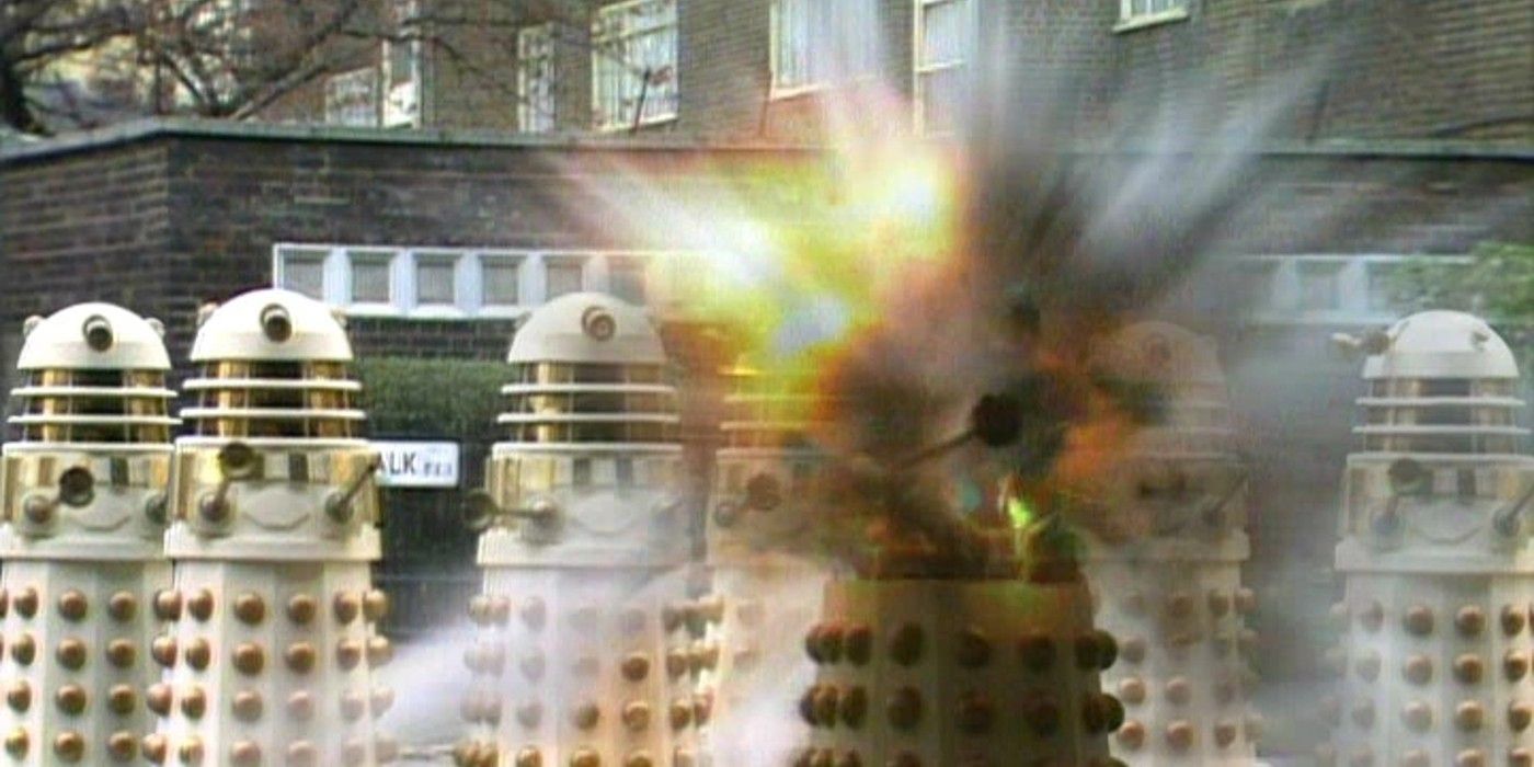 The daleks in Doctor Who episode Remembrance of the Daleks