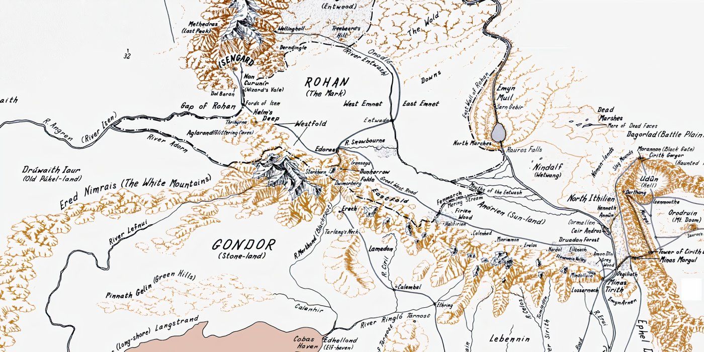 Explicación del mapa del Señor de los Anillos: todas las ubicaciones de la Tierra Media