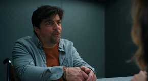 Sam Scales looks annoyed in The Lincoln Lawyer season 3