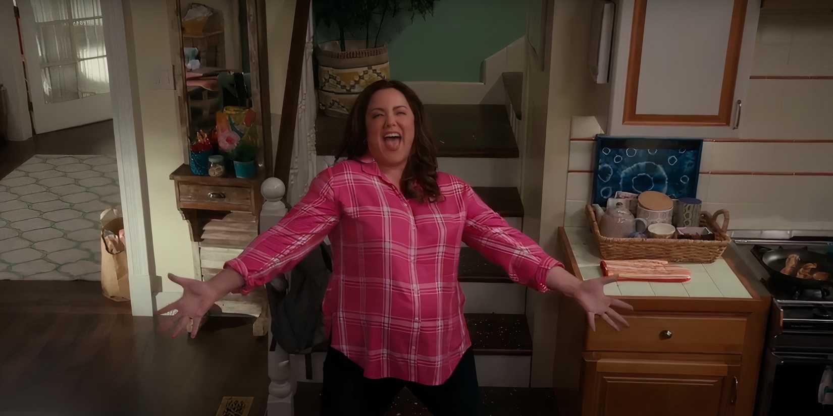 Katie cantando em American Housewife