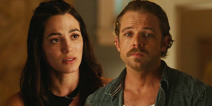 Stephanie Arcila as Gabriela Perez and Max Thieriot as Bode Leone in Fire Country season 3 episode 2