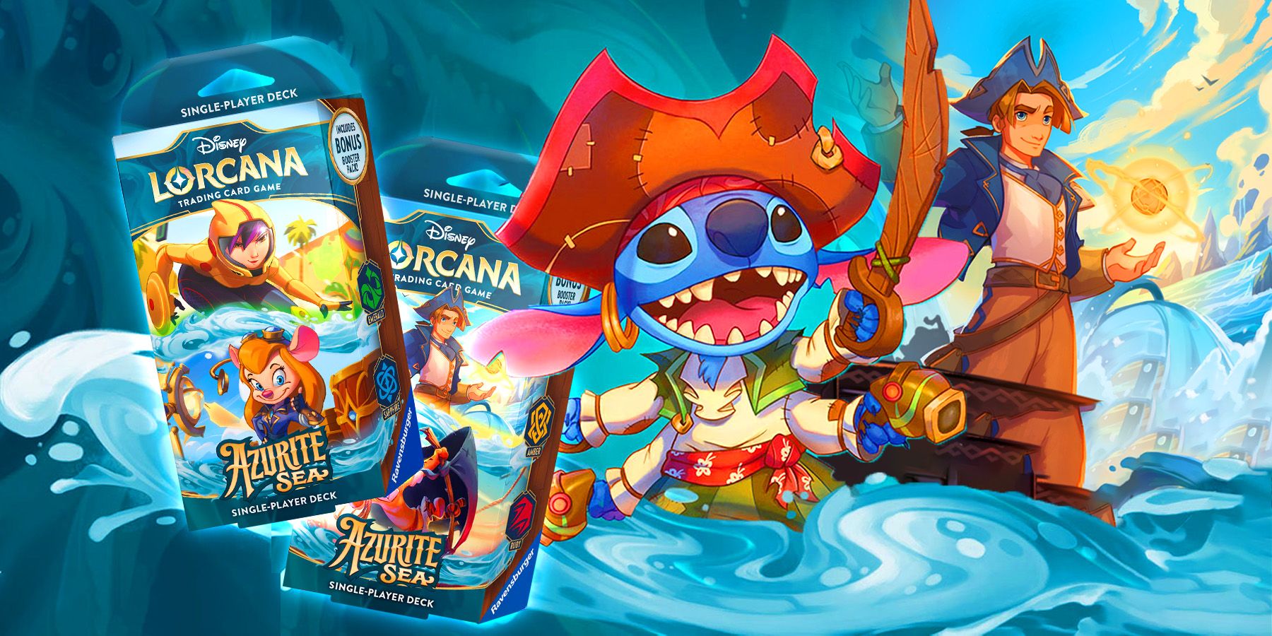 Disney Lorcana: Azurite Sea Starter Decks Review - Pirate Cards Are Just  What The TCG Needed
