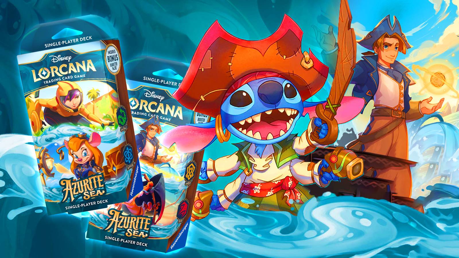 Disney Lorcana: Azurite Sea Starter Decks Review - Pirate Cards Are Just  What The TCG Needed