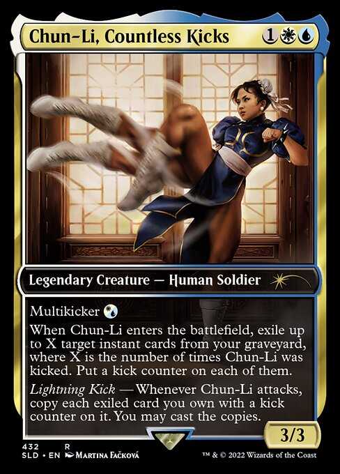 Chun-Li, Countless Kicks MTG card.