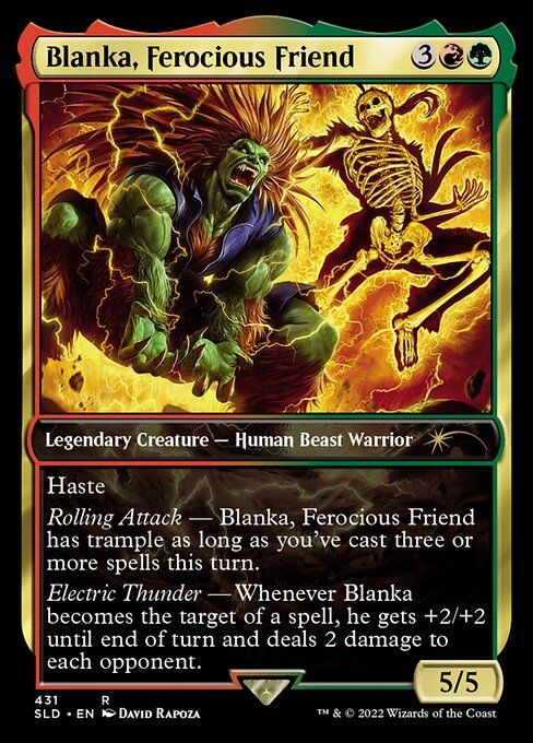 Blanka, Ferocious Fiend MTG card.
