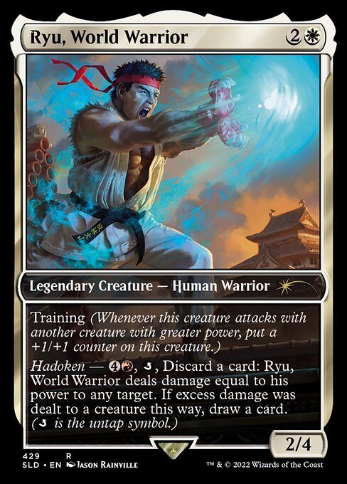 Ryu, World Warrior MTG card.