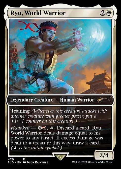 Ryu, World Warrior MTG card.