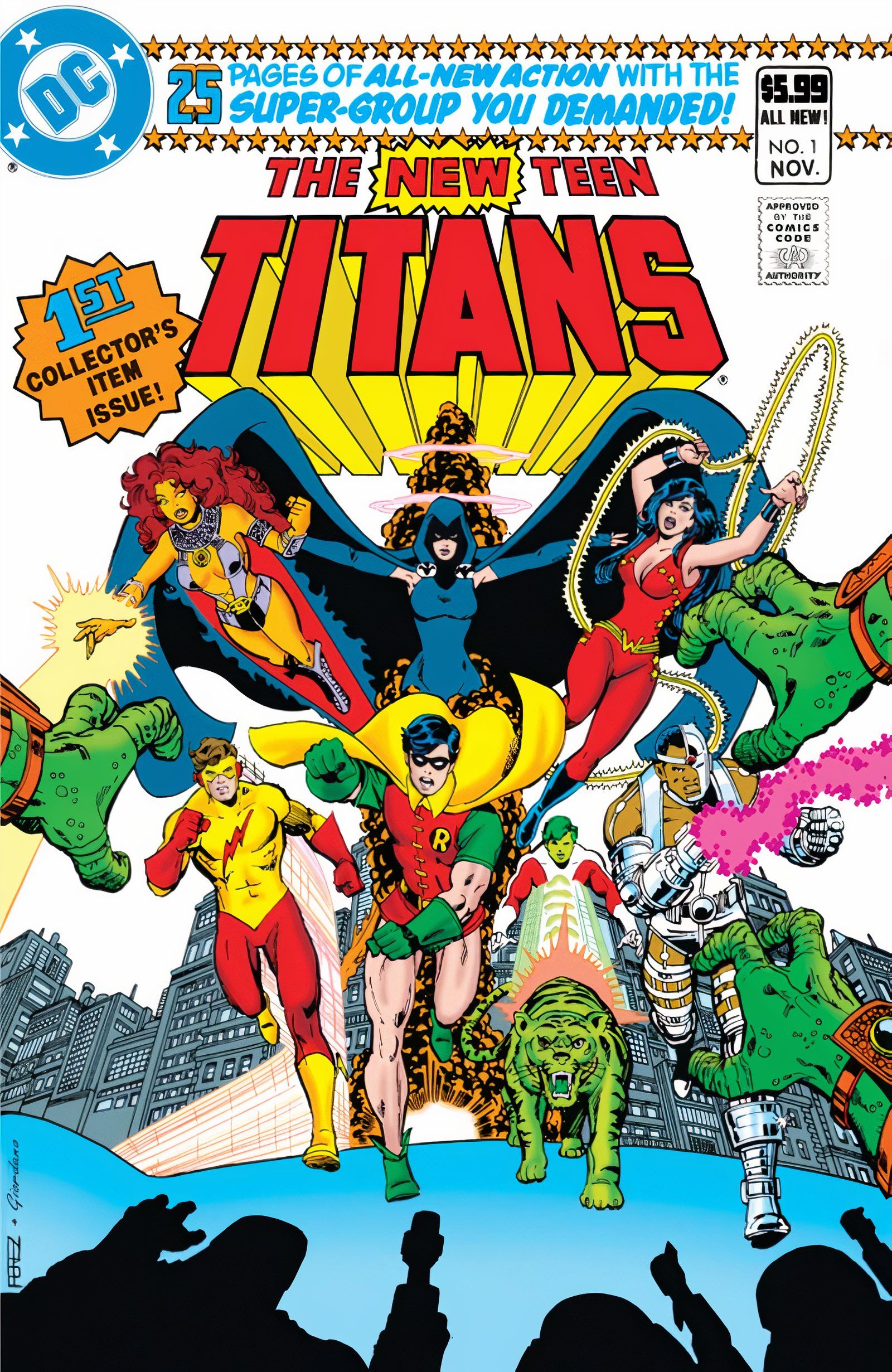 Capa completa de The New Teen Titans #1