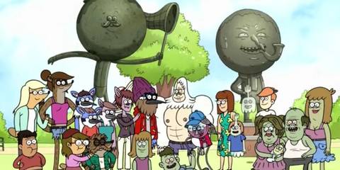 The park crew family in Regular Show