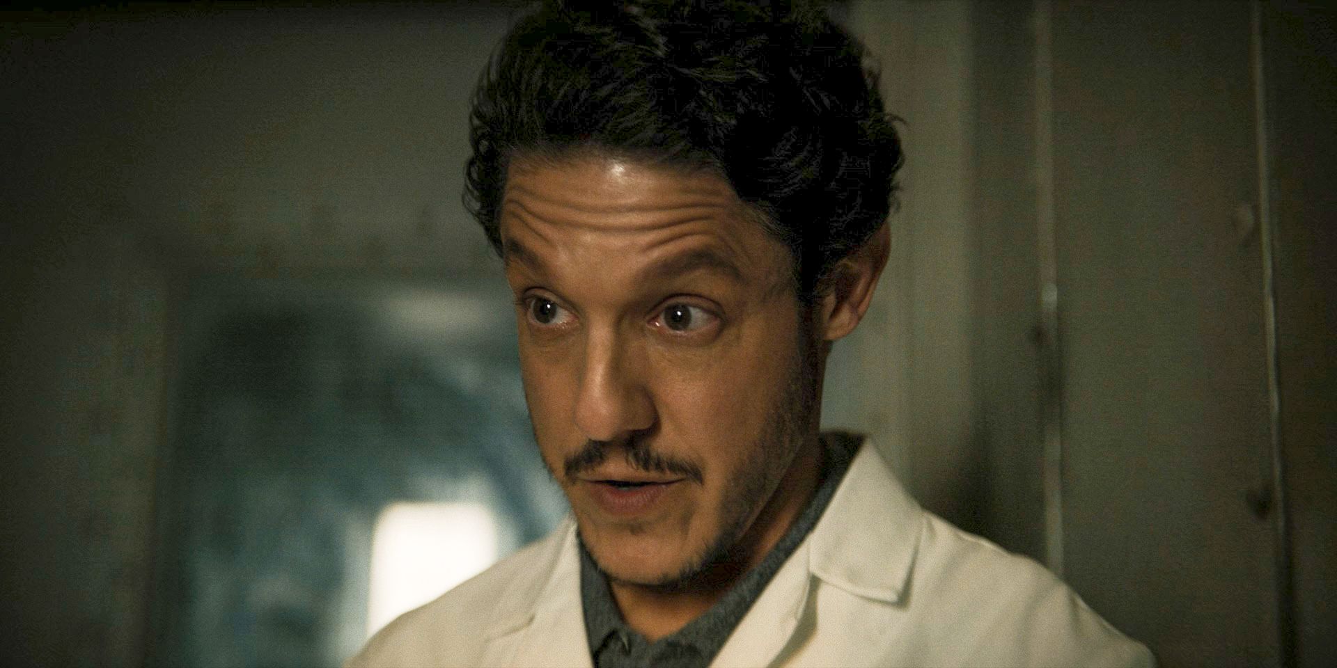 Dr. Julian Rush (Theo Rossi), Sofia's doctor at Arkham Asylum in The Penguin Season 1 Episode 4